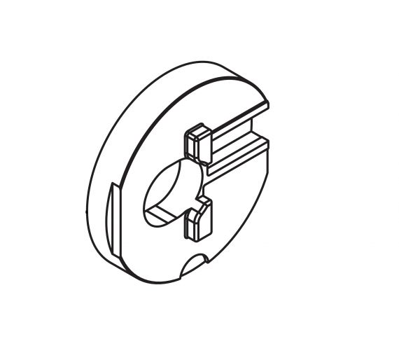 CONNECTION PLATE HAWA REGAL B 25 G, ALUMINIUM