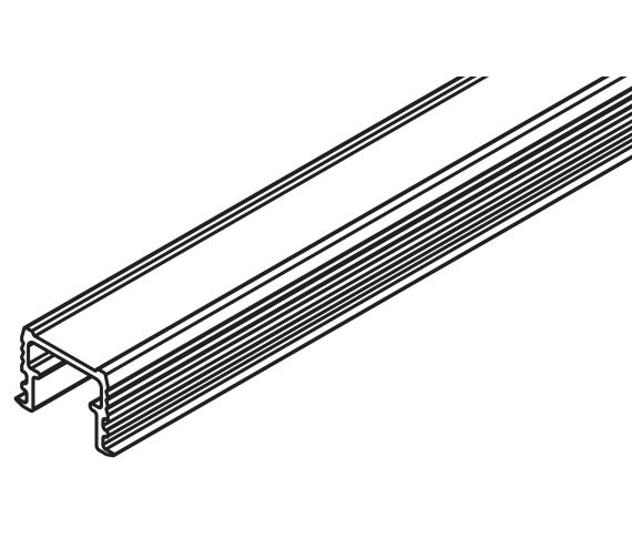 GUIDE TRACK HAWA REGAL, ALUMINIUM ANODIZED, FOR GLUEING, L= 6000 MM