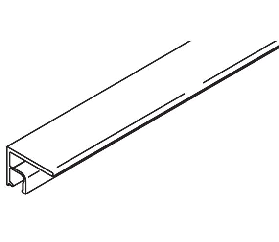 TRACK COVER HAWA LIBRA 20, ALU ANODIZED, L= 2500 MM