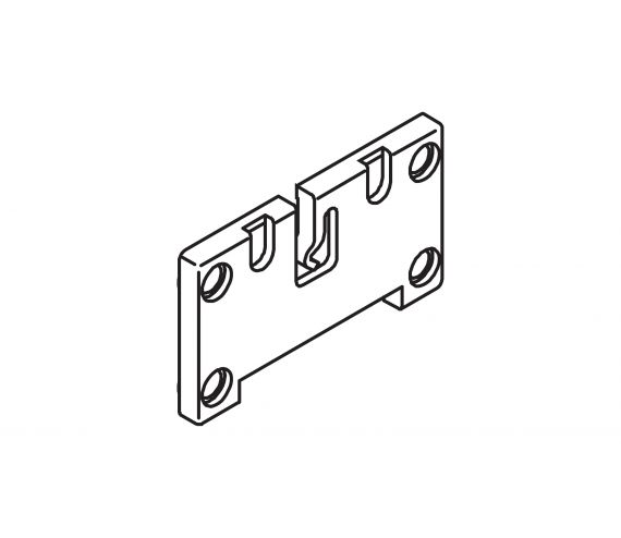 GUIDE ANGLE SUPPORT MS, PLASTIC, ANTHRACITE