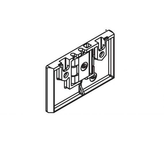 FIXING PLATE HAWA CLIPO 16 GK, ZINC DIECAST