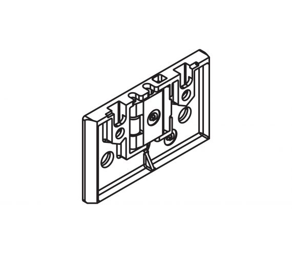 FIXING PLATE HAWA CLIPO 16 GS, ZINC DIECAST