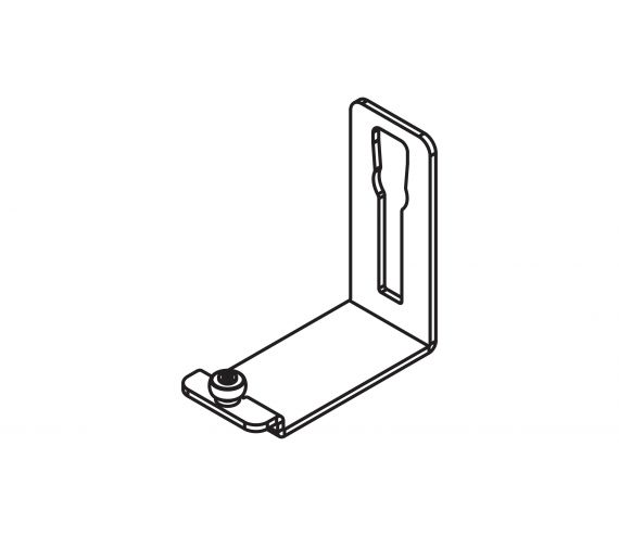 GUIDE ANGLE HAWA CLIPO 16 H FS, OUTER DOOR 19 MM