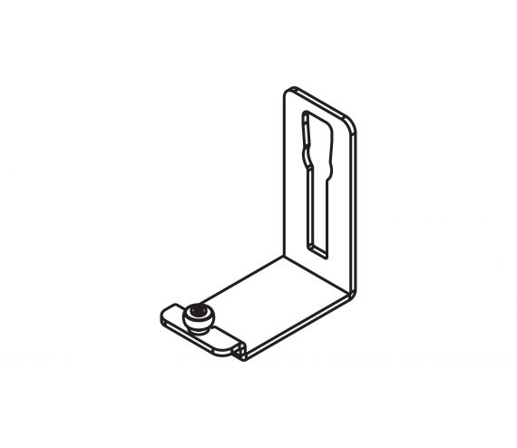 GUIDE ANGLE HAWA CLIPO 16 H FS, OUTER DOOR 10 MM