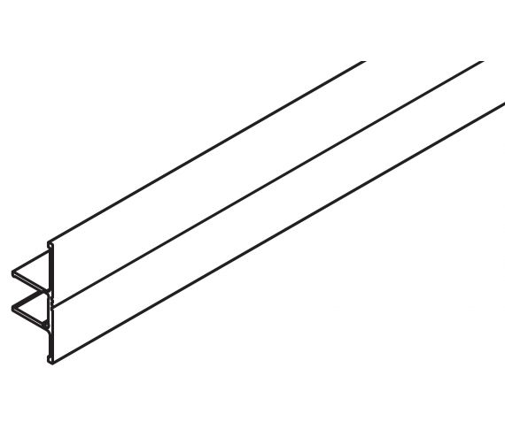 FASCIA HAWA CLIPO 25/35, ALUMINIUM, ANODIZED, L= 6000 MM