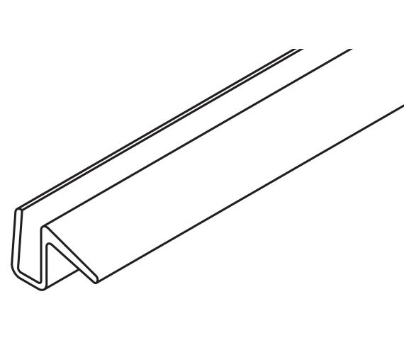 SPLASH QUARD PROFILE 8 MM, PLASTIC, TRANSPARENT, L= 5000 MM