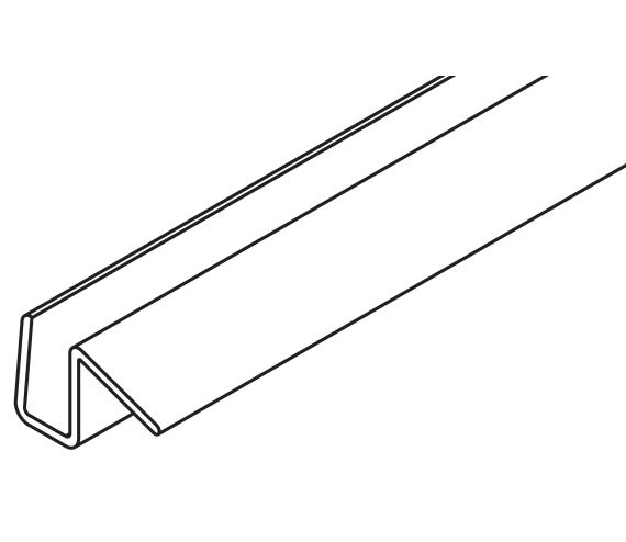 SPLASH QUARD PROFILE 10 MM, PLASTIC, TRANSPARENT, L= 5000 MM