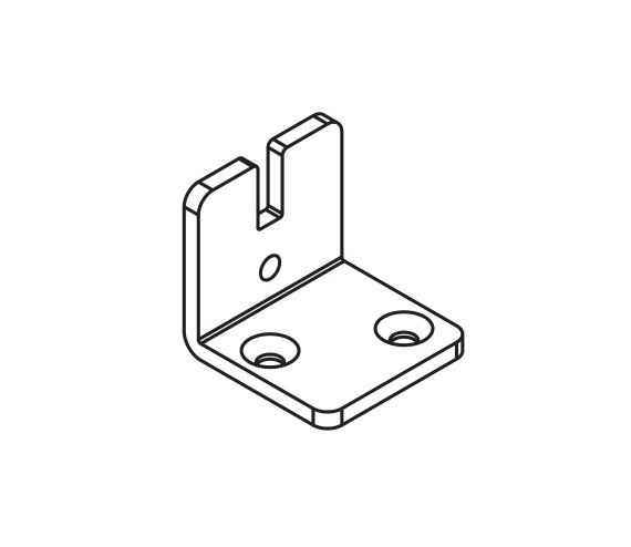 ADAPTER TO FOLLOWER HAWA COMBINO/HAWA CLIPO, STEEL, ZINC-PLATED