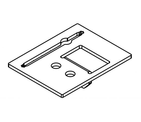 ACTIVATOR COMBINO 65 / 80 FS OL, FOR DOOR FOLLOWER, STEEL, ZINC-PLATED