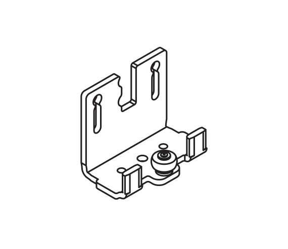 GUIDE BRACKET HAWA COMBINO, INTERIOR DOOR, STEEL, ZINC-PLATED