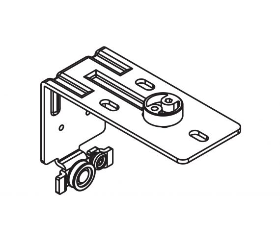 GUIDE ANGLE HAWA COMBINO L 40, OUTER DOOR, STEEL GALVANIZED