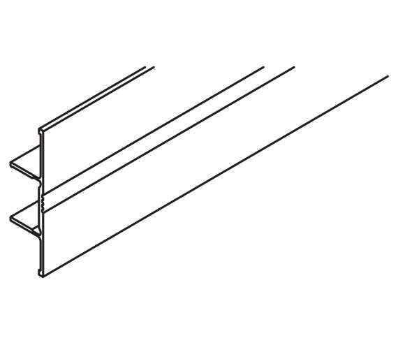 CLIP-ON PANEL HAWA COMBINO 20/35, ALUMINIUM ANODIZED, L= 6000 MM