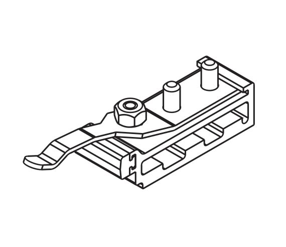 TRACK STOP, ADJUSTABLE RETAINING FORCE