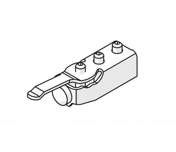 TRACK STOP, ADJUSTABLE RETAINING FORCE ATTENTION: SET OF 10 PIECES FROM THIS ARTICLE IS AVAILABLE UN