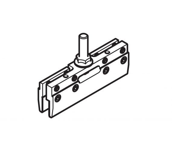 CLAMPING SHOE WITH HANGER BOLT M10, HAWA JUNIOR 80