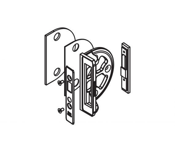 LOCK BRACKET, WITHOUT COVER PLATE