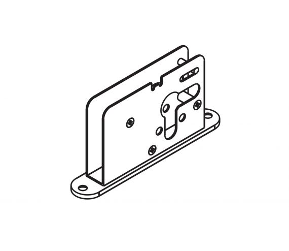 BAR BOLT LOCK 9 MM, PROFILE CILINDER 17 MM