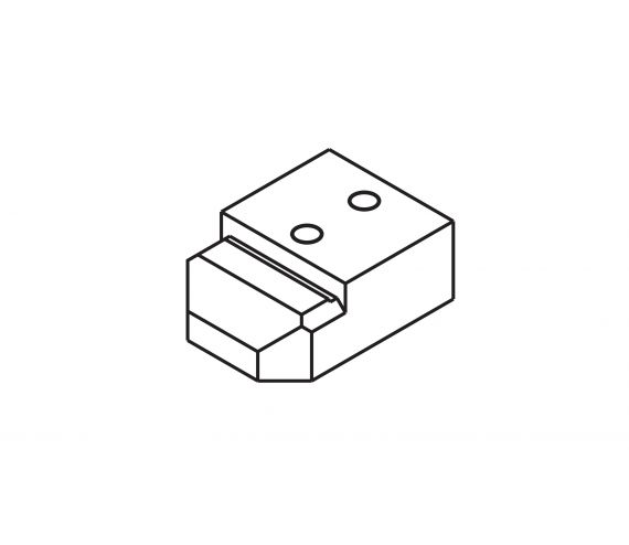 TOP TRACK FASTENING FOR REMOVABLE TOP TRACK FOR A MAX. DOOR CLEARANCE WITH 1000 MM FOR HAWA JUNIOR 1