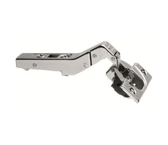 CLIP TOP-SCHARNIER + VEER 95 GRADEN BLUMOTION GEINTEGREERD, HOEK 45 GRADEN ARM 9.5 MM GEBOGEN STAALS