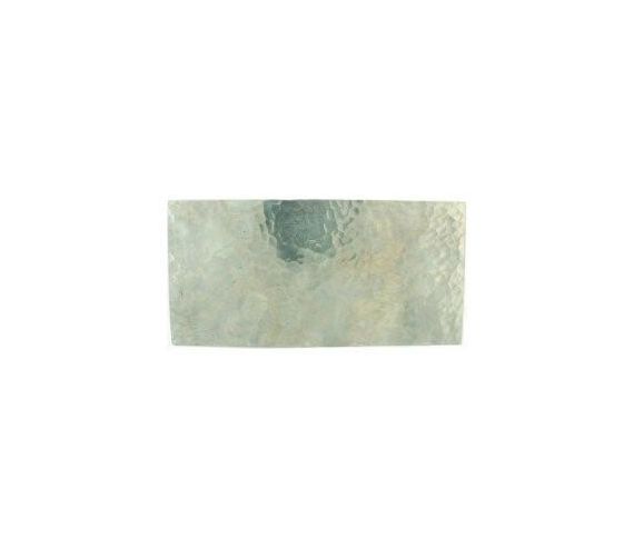 STUK PLAAT GIARA HAND HAMMERED PLATE BRITANNIUM (BRI) 10 X 20 CM