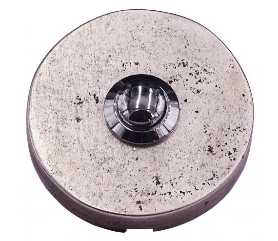 STUK DEURBEL UD153 ZILVER (BS) ROUND