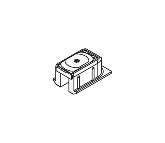 TRACK-END PIECE, PLASTIC GREY, WITH SWIVEL LUG, VE= 2 PCS