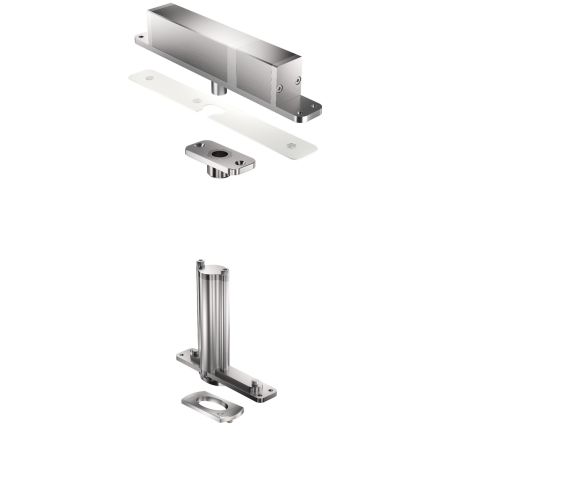 FRITSJURGENS SET - SYSTEM 3 TP-R KLASSE E - RECHTHOEKIG - RVS VLOERPLAAT+WITTE PLAFONDPLAAT