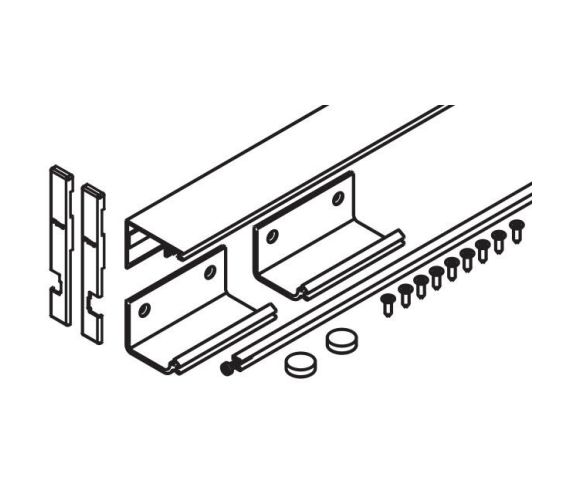 HAWA CONCEPTA 3 CONNECTOR KIT SET MM VOOR LENGTE 560 MM VOOR BUITENAANSLUITING OP KAST