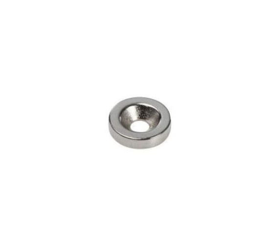 NEODYMIUM DIA 12 MM - DIKTE 3,5 MM MET GAT - TREKKRACHT 1,8KG - NOORD