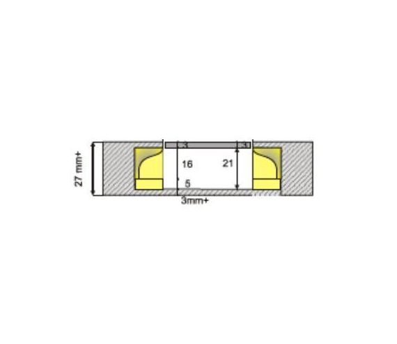 NO-HA SLIDE VOOR SCHUIFDEUREN NS 105 VOOR ENKELZIJDIG GEBRUIK 2 STUKS