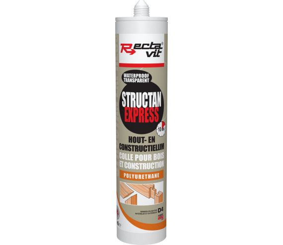 RECTAVIT STRUCTAN EXPRESS NIET-GEVULDE HOUT- EN CONSTRUCTIELIJM D4.310ML TRANSPARANT