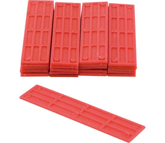 RECTAVIT AFSTANDSHOUDERS PVC AFSTANDSHOUDERS IN PVC, 20X100X2MM ROOD 1000 STUKS / ZAK