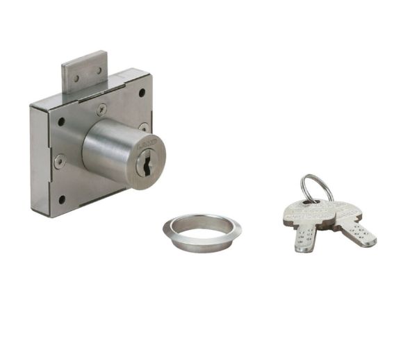 3810S-30-D RVS CABINET LOCK, KEYED ALIKE