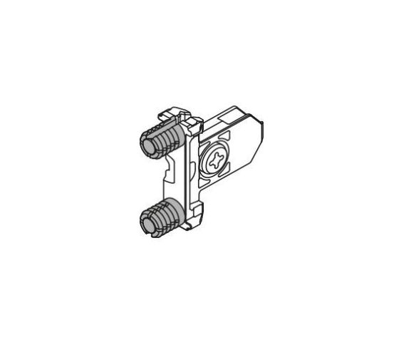 BOXFRONTBEVESTIGING TANDEMBOX - SYMMETRISCH - INSERTA - VOOR 305 EN 35X ZSF.39A2   FROB  V500  BL