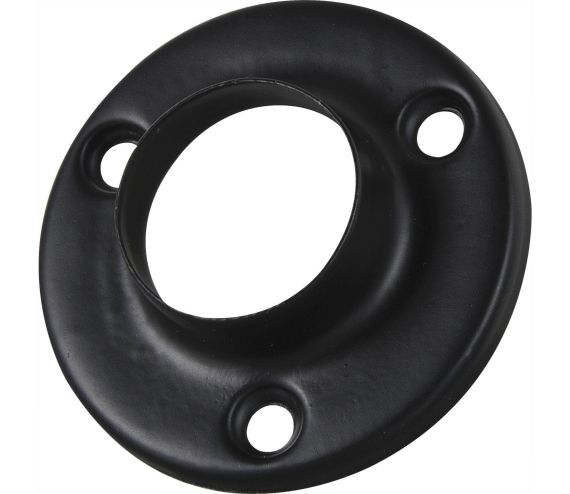 Montageplaat WS1 - diameter 52 mm, voor kastroede diameter 25 mm, staal zwart gelakt